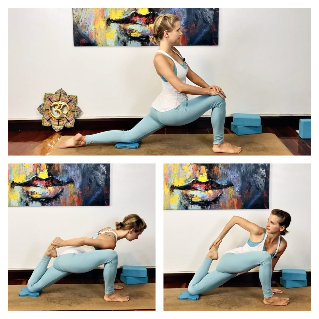 étirements-yoga-course-à-pied-quadriceps-psoas