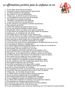 Lire la suite à propos de l’article 50 affirmations positives pour la confiance en soi